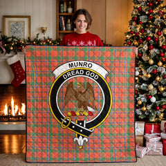 Munro Ancient Tartan Crest Quilt