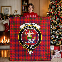 Murray (of Dysart) Tartan Crest Quilt