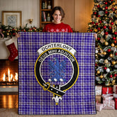 Ochterlony Tartan Crest Quilt