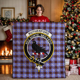 Rutherford Tartan Crest Quilt