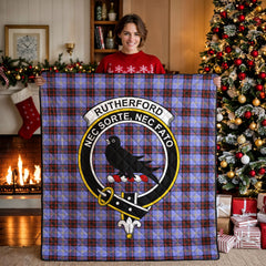 Rutherford Tartan Crest Quilt