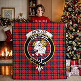 Ruthven Modern Tartan Crest Quilt