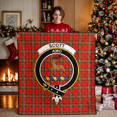 Scott Modern Tartan Crest Quilt