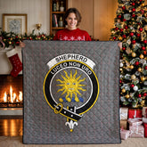 Shepherd Tartan Crest Quilt