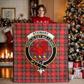 Stewart (Stuart) of Bute Tartan Crest Quilt