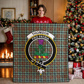 Thomson Hunting Modern Tartan Crest Quilt