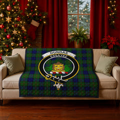 Dundas Modern Tartan Crest Quilt