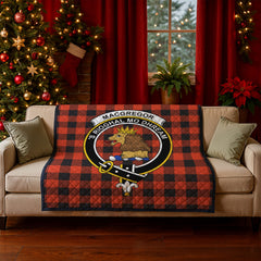 MacGregor Rob Roy Ancient Tartan Crest Quilt