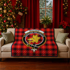MacIver Modern Tartan Crest Quilt