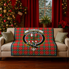 MacLaine of Loch Buie Tartan Crest Quilt