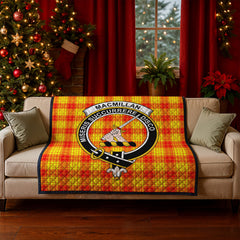 MacMillan Clan Tartan Crest Quilt