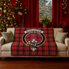 McNaughton Modern Tartan Crest Quilt