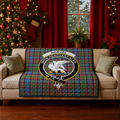 Norvel (or Norvill) Tartan Crest Quilt