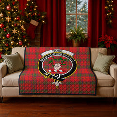 Ross Modern Tartan Crest Quilt