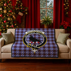 Rutherford Tartan Crest Quilt