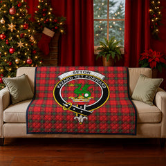 Seton Modern Tartan Crest Quilt