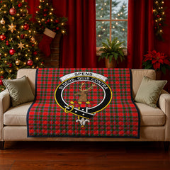 Spens (or Spence) Tartan Crest Quilt