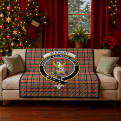 Stewart Royal Ancient Tartan Crest Quilt