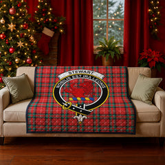 Stewart (Stuart) of Bute Tartan Crest Quilt