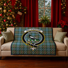 Walkinshaw Tartan Crest Quilt