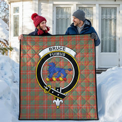 Bruce Ancient Tartan Crest Quilt