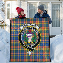 Buchanan Ancient Tartan Crest Quilt