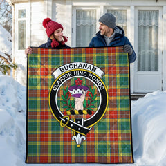 Buchanan Old Sett Tartan Crest Quilt