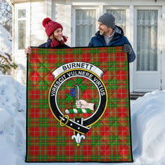 Burnett Ancient Tartan Crest Quilt
