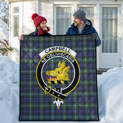 Campbell Argyll Modern Tartan Crest Quilt