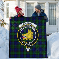 Campbell Modern Tartan Crest Quilt