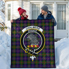 Chalmers Tartan Crest Quilt