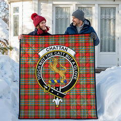 Chattan Tartan Crest Quilt