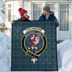 Cockburn Ancient Tartan Crest Quilt