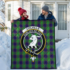 Colville Tartan Crest Quilt