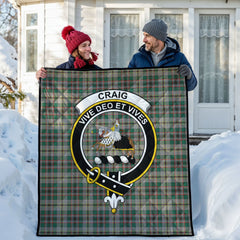 Craig Ancient Tartan Crest Quilt