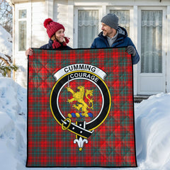 Cumming Modern Tartan Crest Quilt