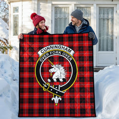 Cunningham Modern Tartan Crest Quilt