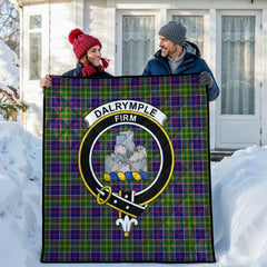 Dalrymple Tartan Crest Quilt