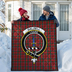 Dalzell Tartan Crest Quilt