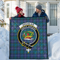 Douglas Modern Tartan Crest Quilt
