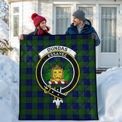 Dundas Modern Tartan Crest Quilt