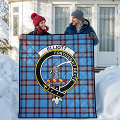 Elliott Ancient Tartan Crest Quilt