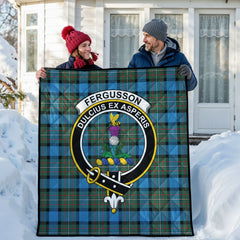 Fergusson Ancient Tartan Crest Quilt
