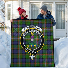 Fergusson Modern Tartan Crest Quilt