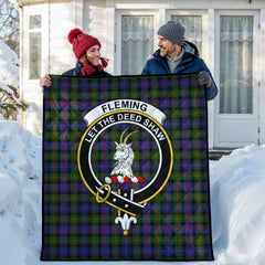 Fleming Tartan Crest Quilt