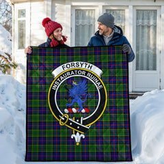Forsyth Modern Tartan Crest Quilt