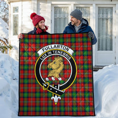 Fullarton Tartan Crest Quilt