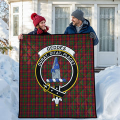 Geddes Tartan Crest Quilt