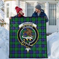 Graham of Menteith Modern Tartan Crest Quilt