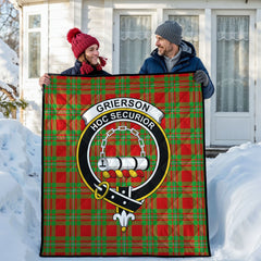 Grierson Tartan Crest Quilt